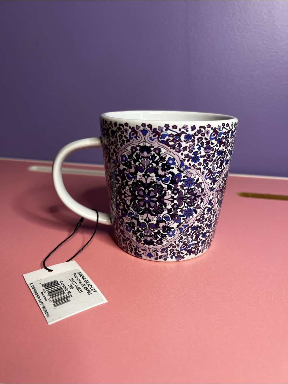 Regal Rosette Ceramic Mug- Vera Bradley